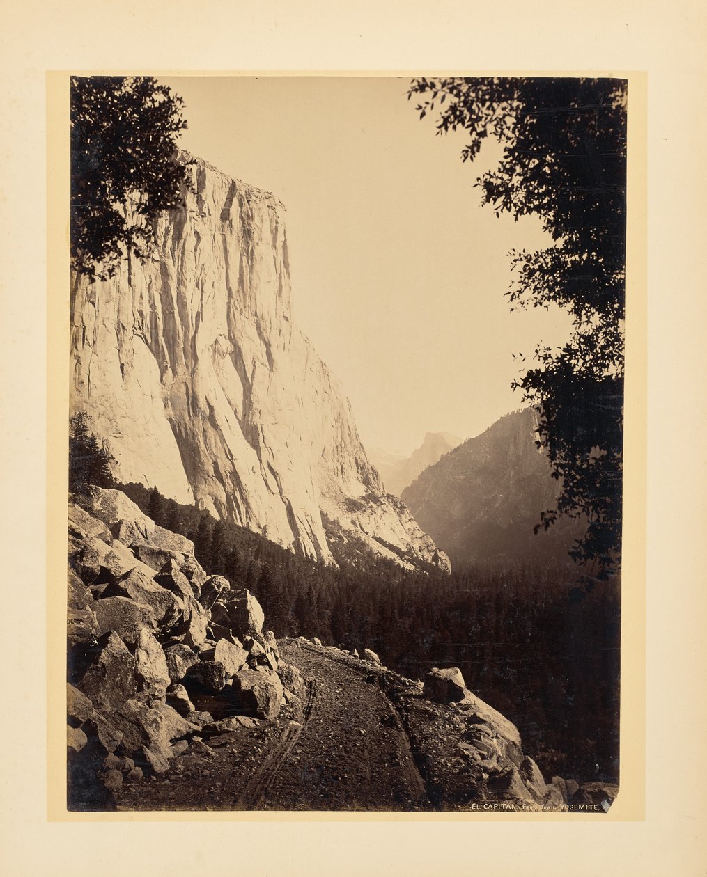 El Capitan vom Pfad, Yosemite von John K. Hillers