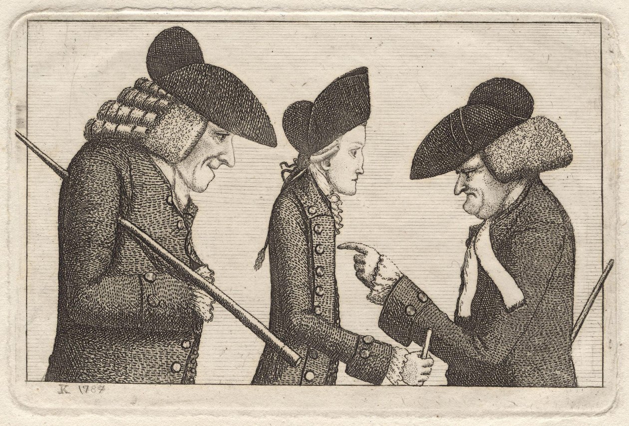 Henry Home, Lord Kames; Hugo Arnot; James Burnett, Lord Monboddo von John Kay von John Kay
