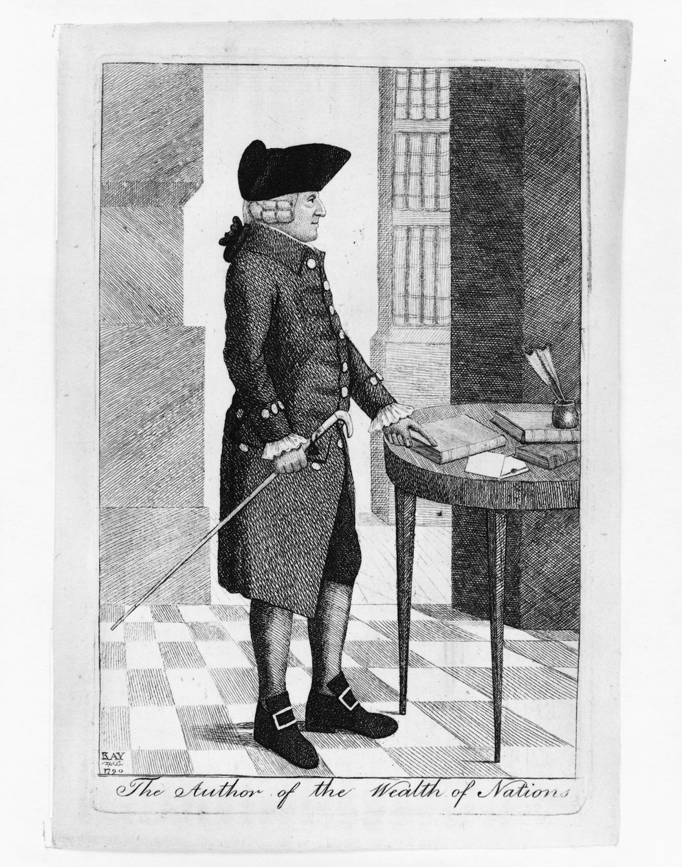 Porträt von Adam Smith 1723-1790, Autor von 