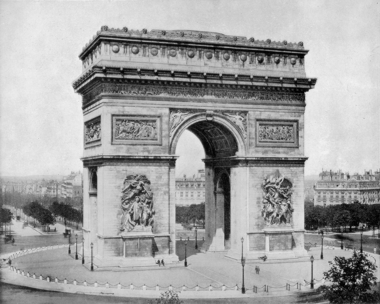Arc de Triomphe, Paris, späte 19. Jahrhundert von John L. Stoddard