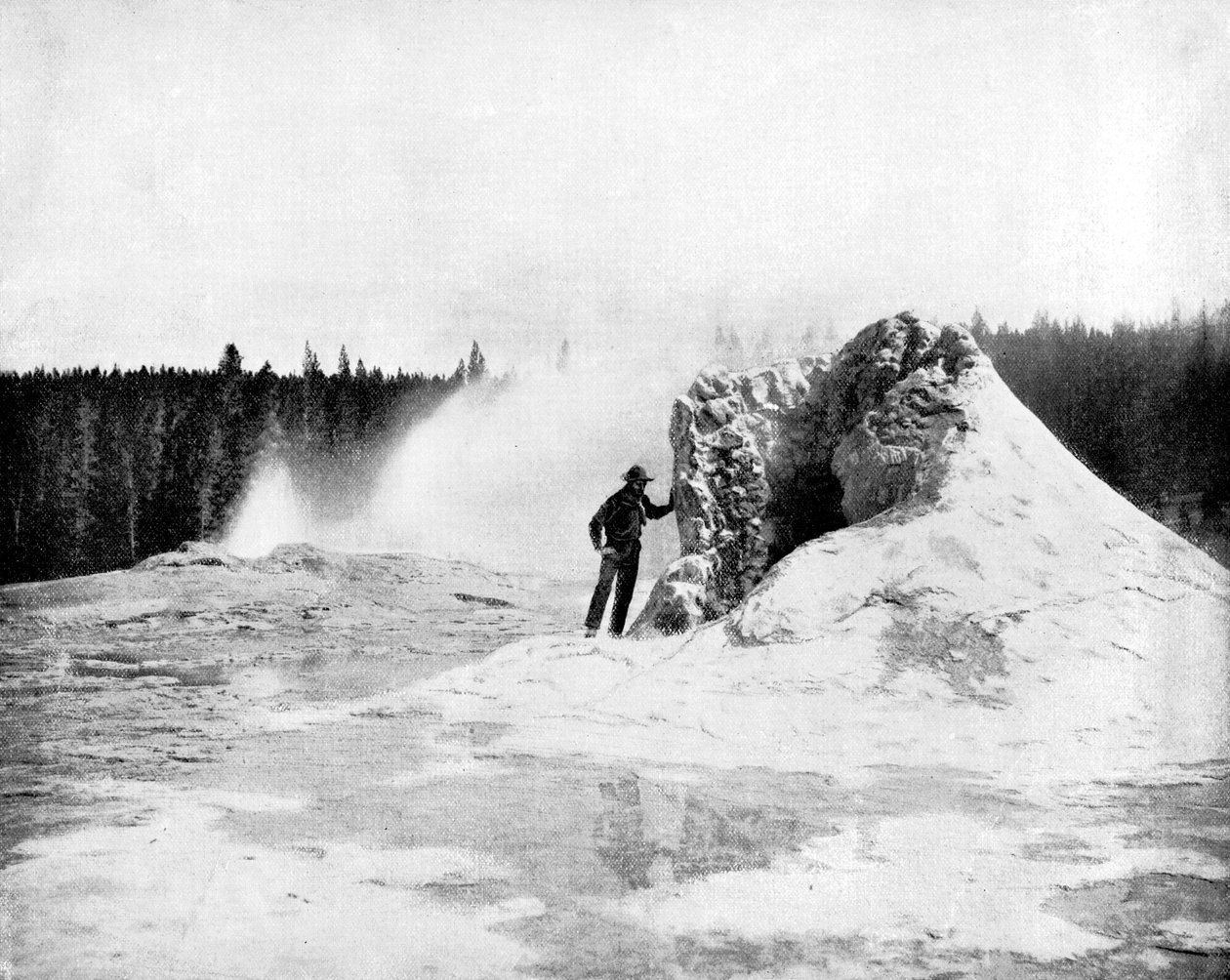 Krater des Riesen-Geysirs, Yellowstone-Nationalpark, USA, 1893 von John L. Stoddard
