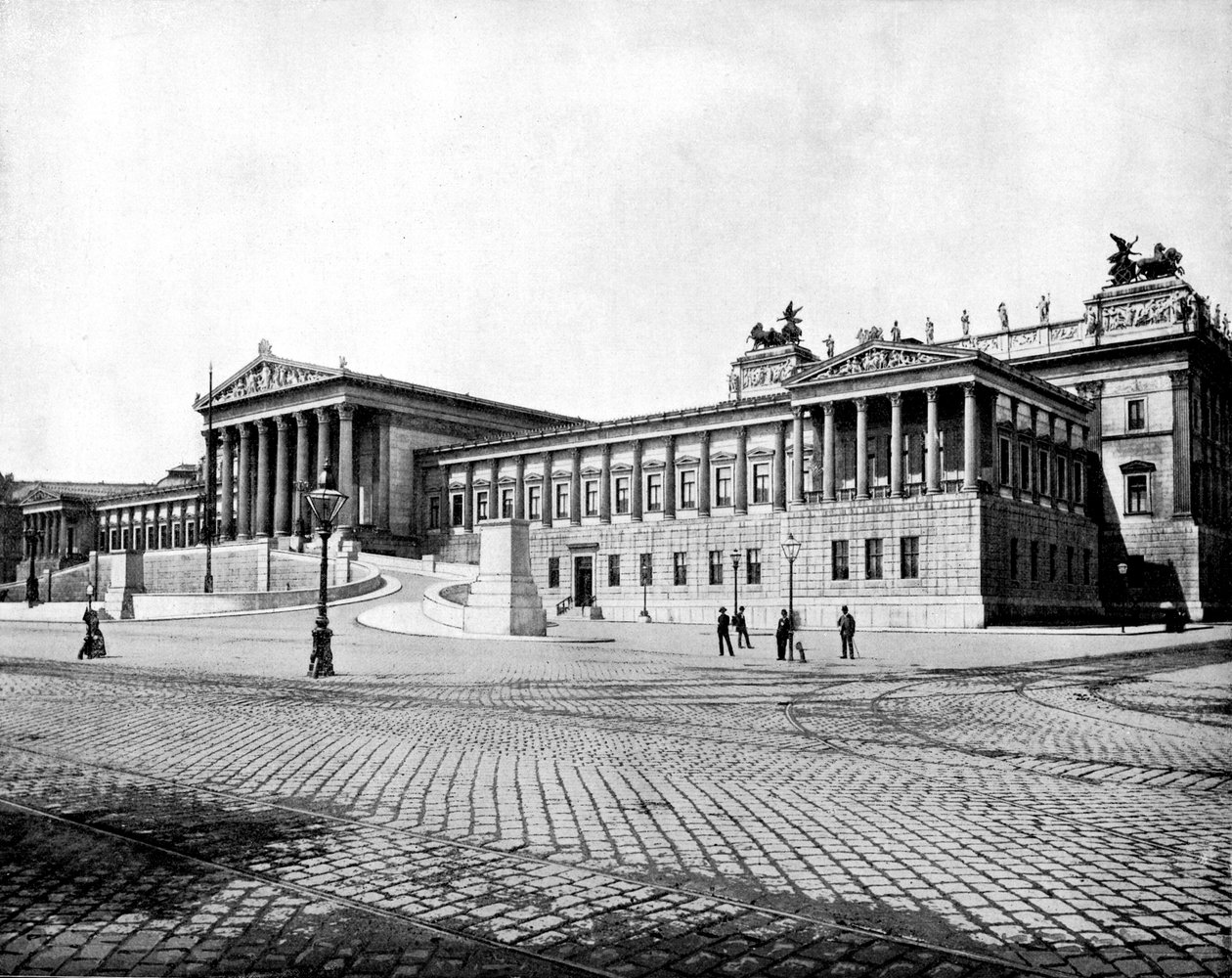 Parlamentsgebäude, Wien, 1893 von John L. Stoddard