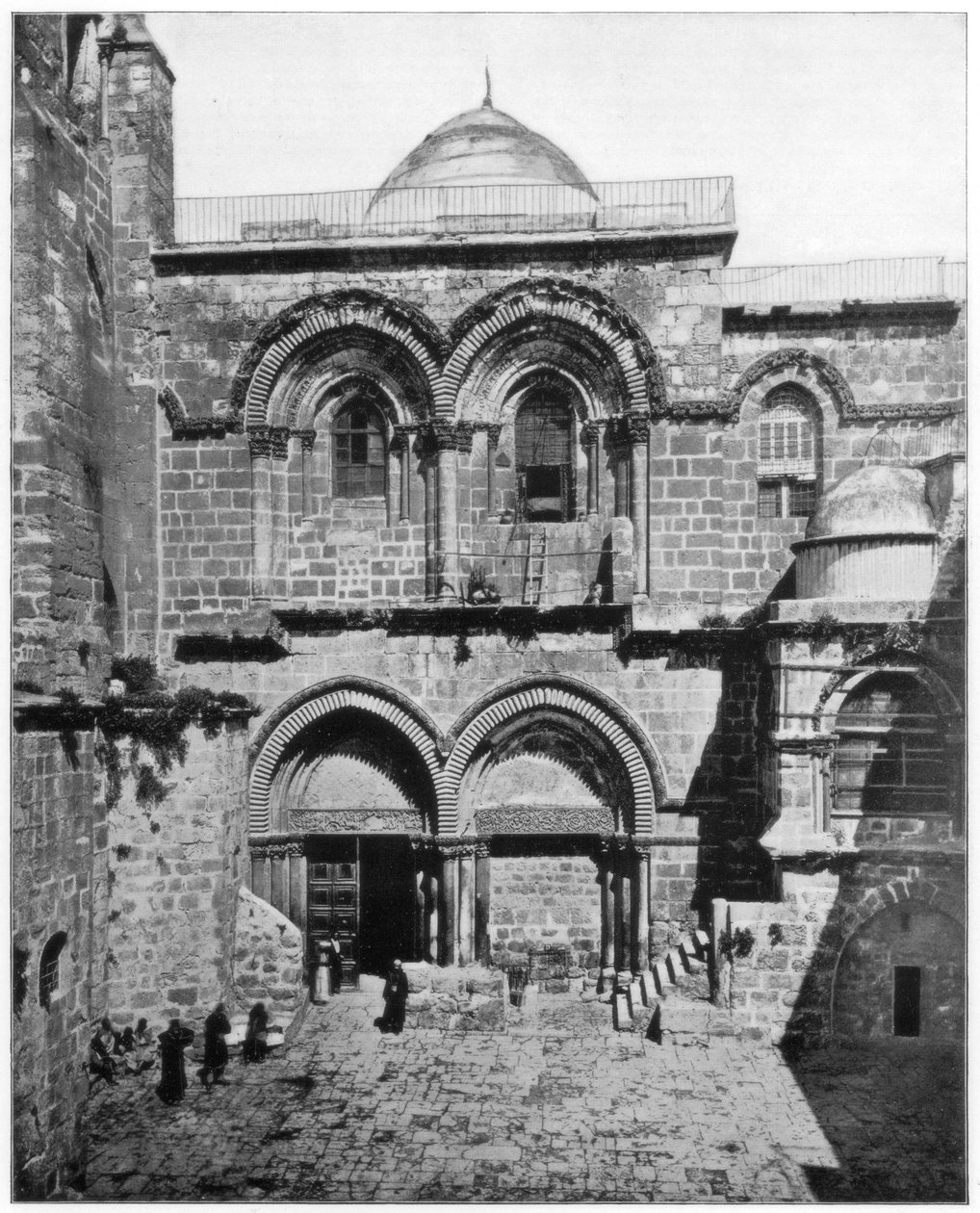 Die Kirche des Heiligen Grabes, Jerusalem, spätes 19. Jahrhundert von John L. Stoddard