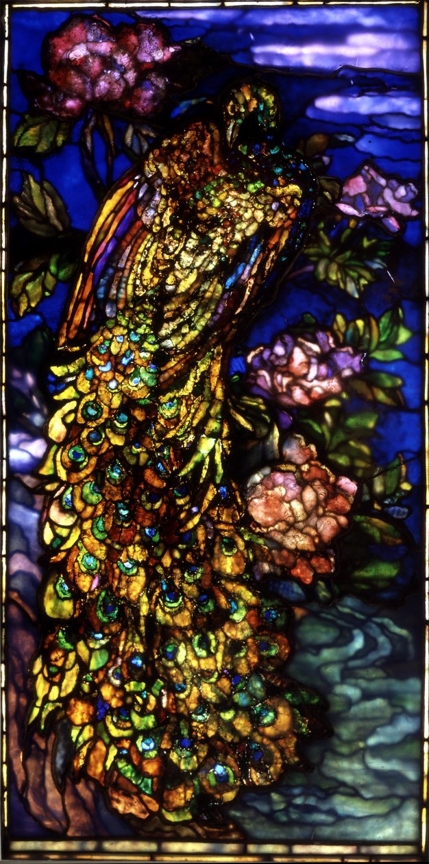 Pfauenfenster, 1892-1908 von John La Farge or Lafarge