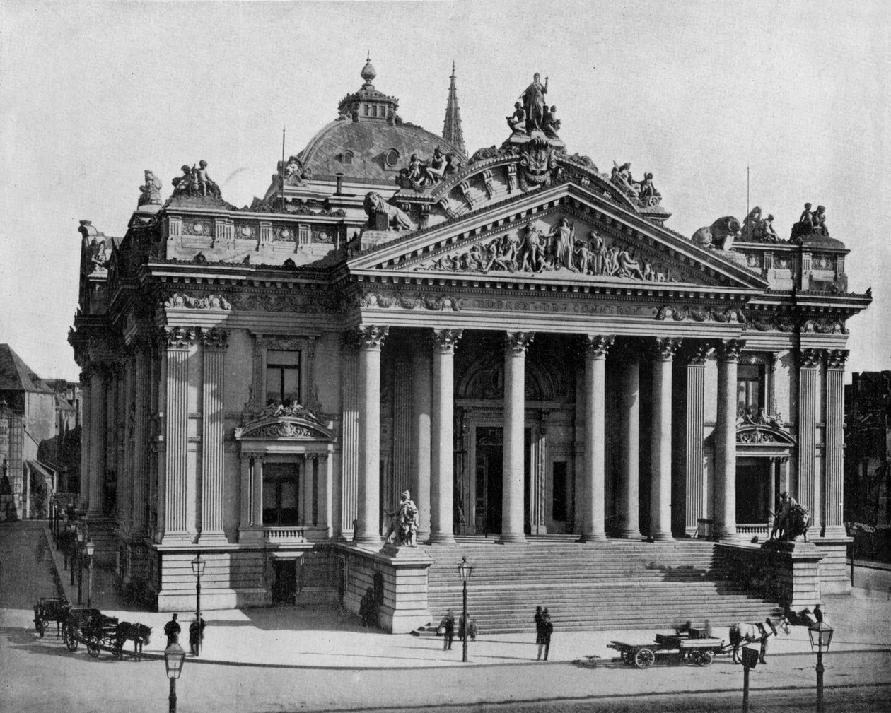Börse in Brüssel, ca. 1900 von John Lawson Stoddard
