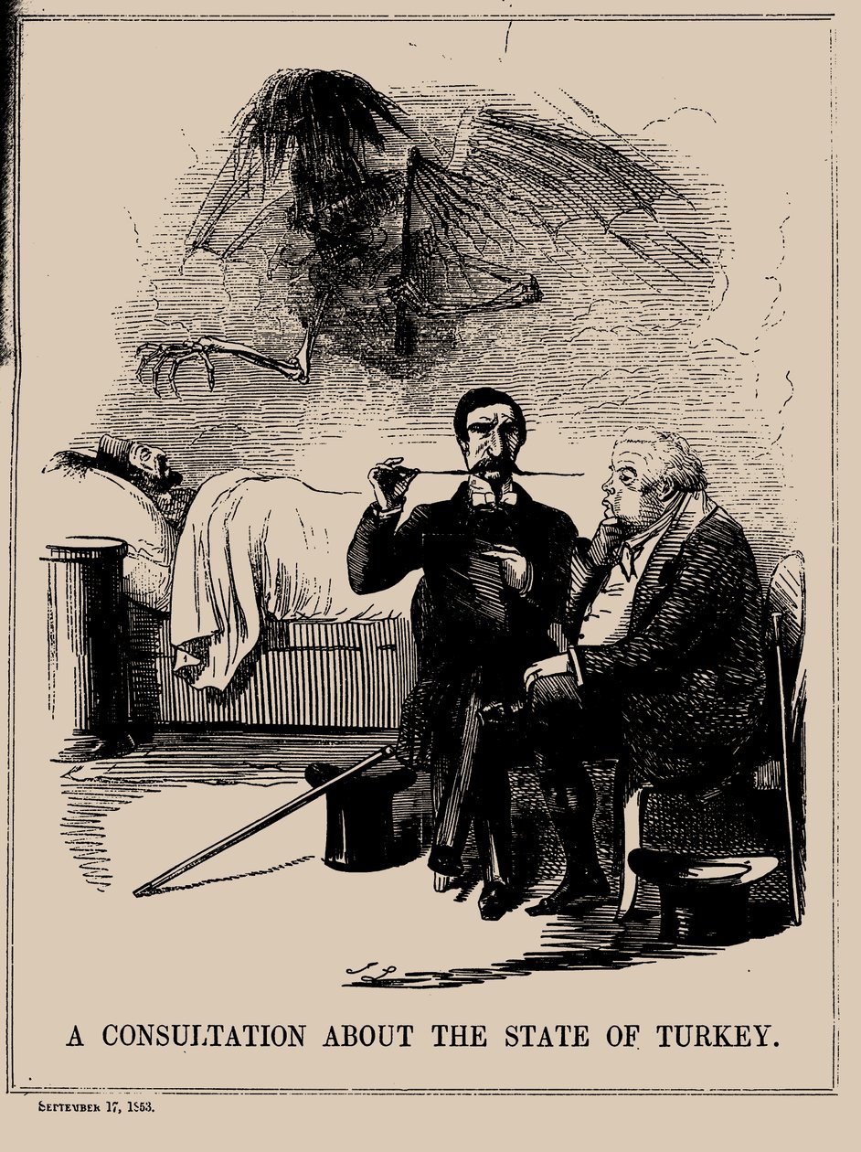 Eine Beratung über den Zustand der Türkei. Punch, 17. September 1853, 1853 von John Leech
