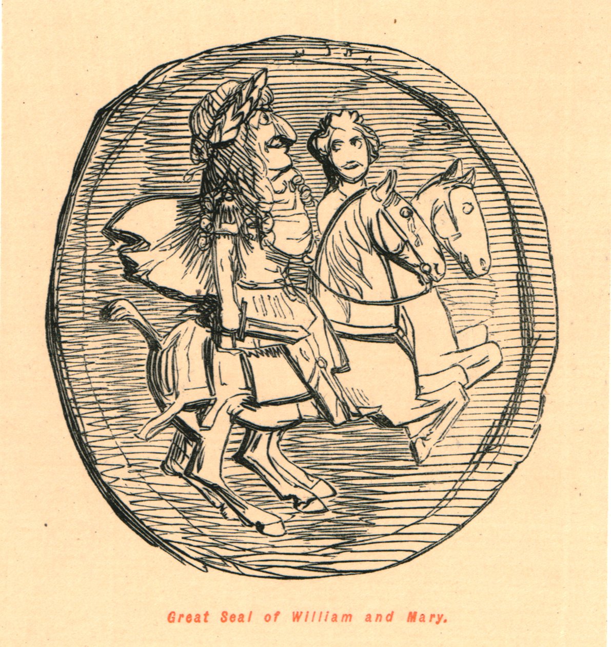 Großes Siegel von William und Mary, 1897 von John Leech