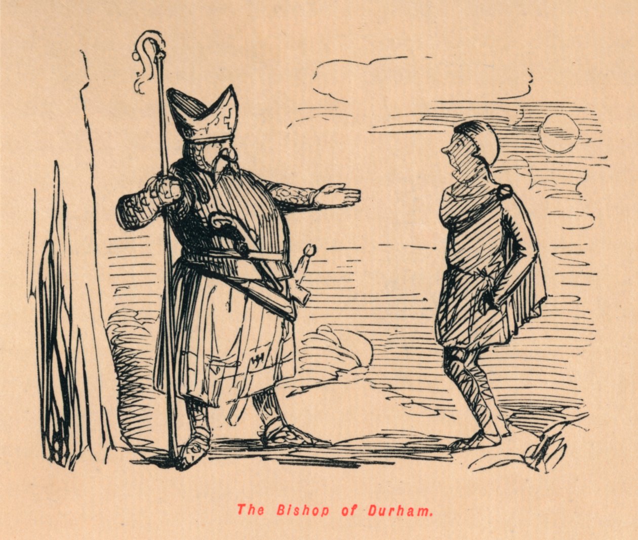 Der Bischof von Durham, um 1860 von John Leech