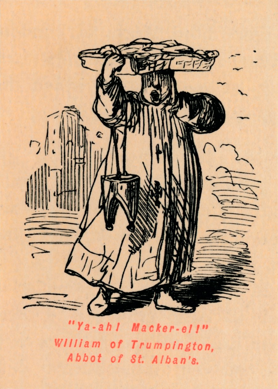 Ya-ah! Makrele! Wilhelm von Trumpington, Abt von St. Albans von John Leech