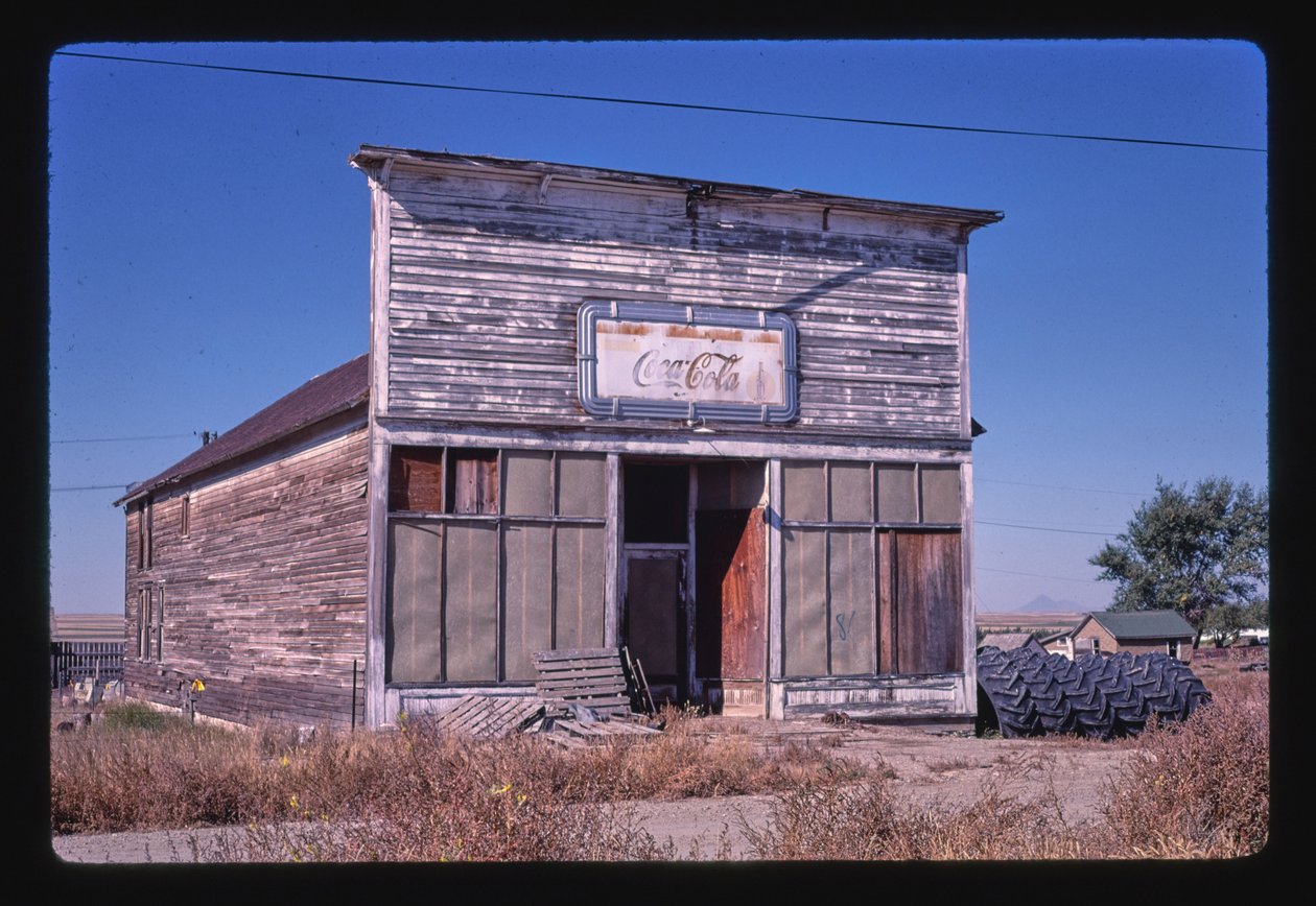 Verlassenes Café, Joplin, Montana, USA von John Margolies