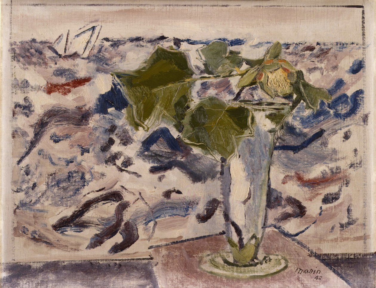 Stillleben und das Meer von John Marin