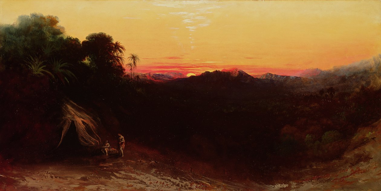 Begegnung von Jakob und Esau von John Martin