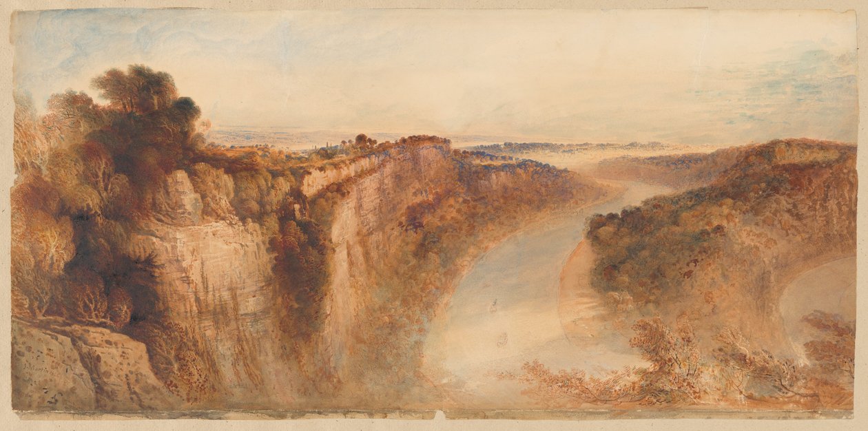 Blick auf den Fluss Wye, in Richtung Chepstow von John Martin