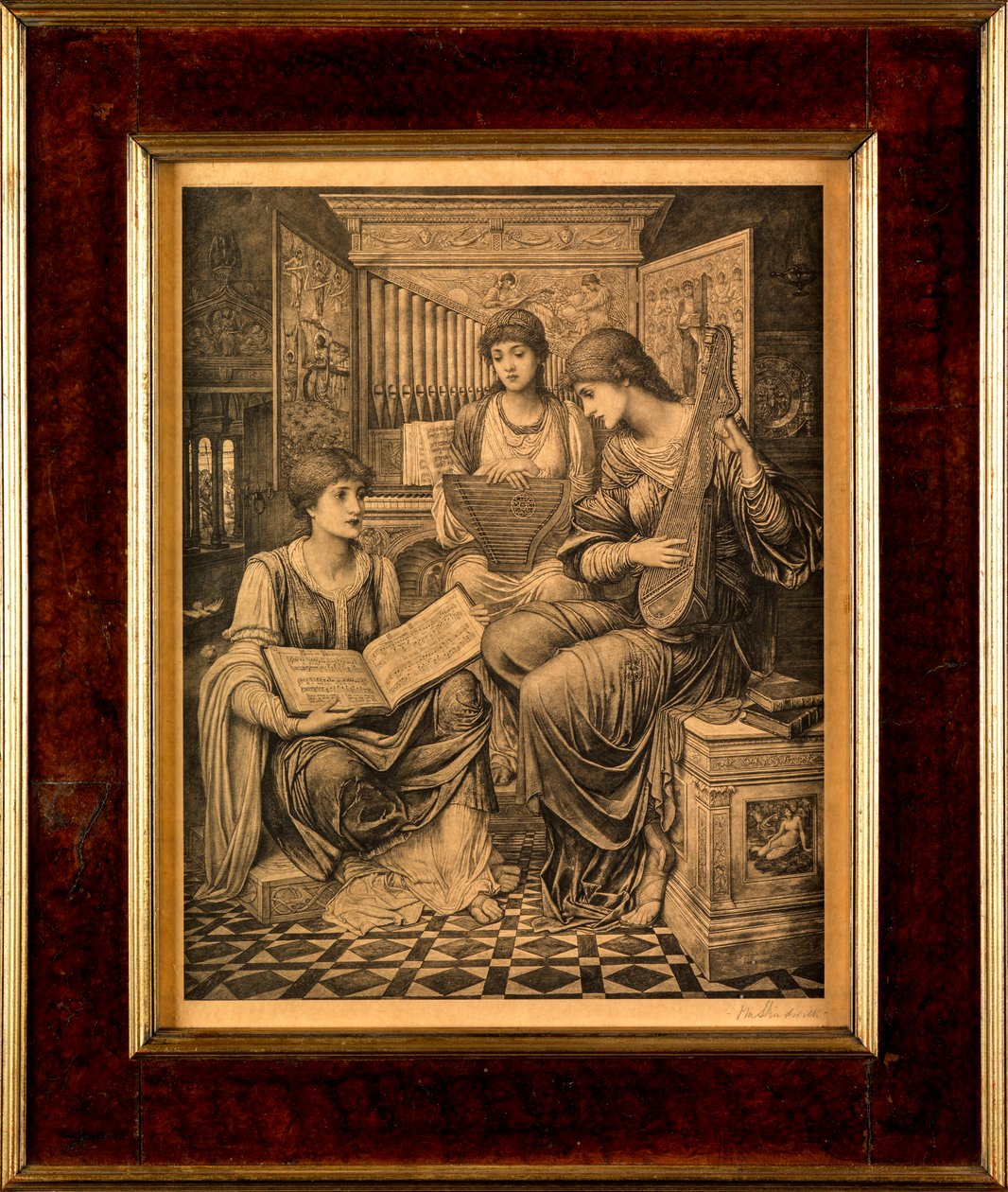 Die sanfte Musik des vergangenen Tages von John Melhuish Strudwick
