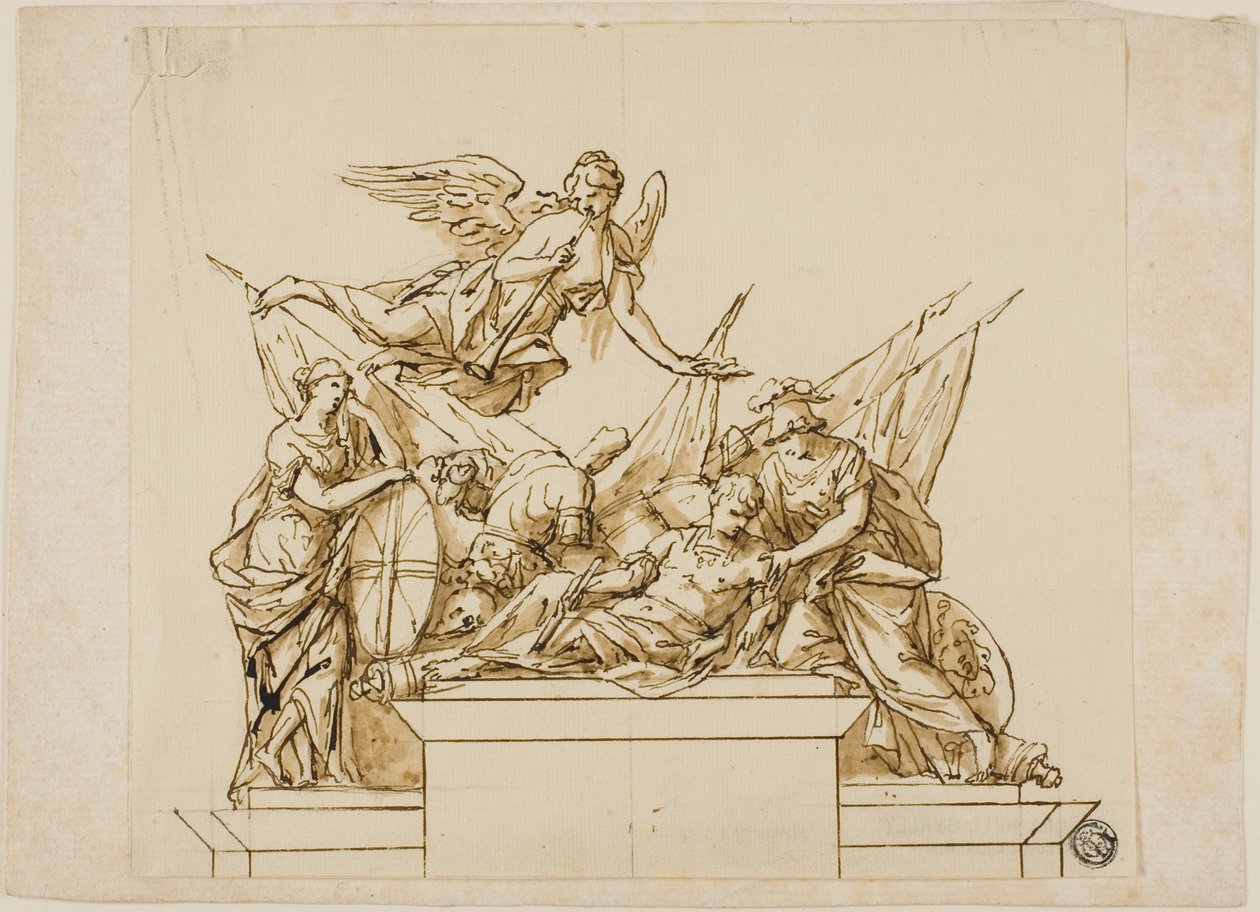 Nicht ausgeführter Entwurf für das Denkmal des ersten Herzogs von Marlborough von John Michael Rysbrack