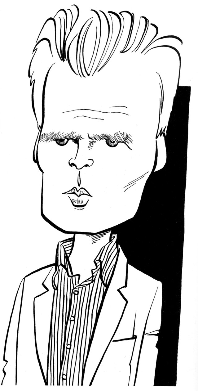Robin Holloway - Karikatur von John Minnion von John Minnion