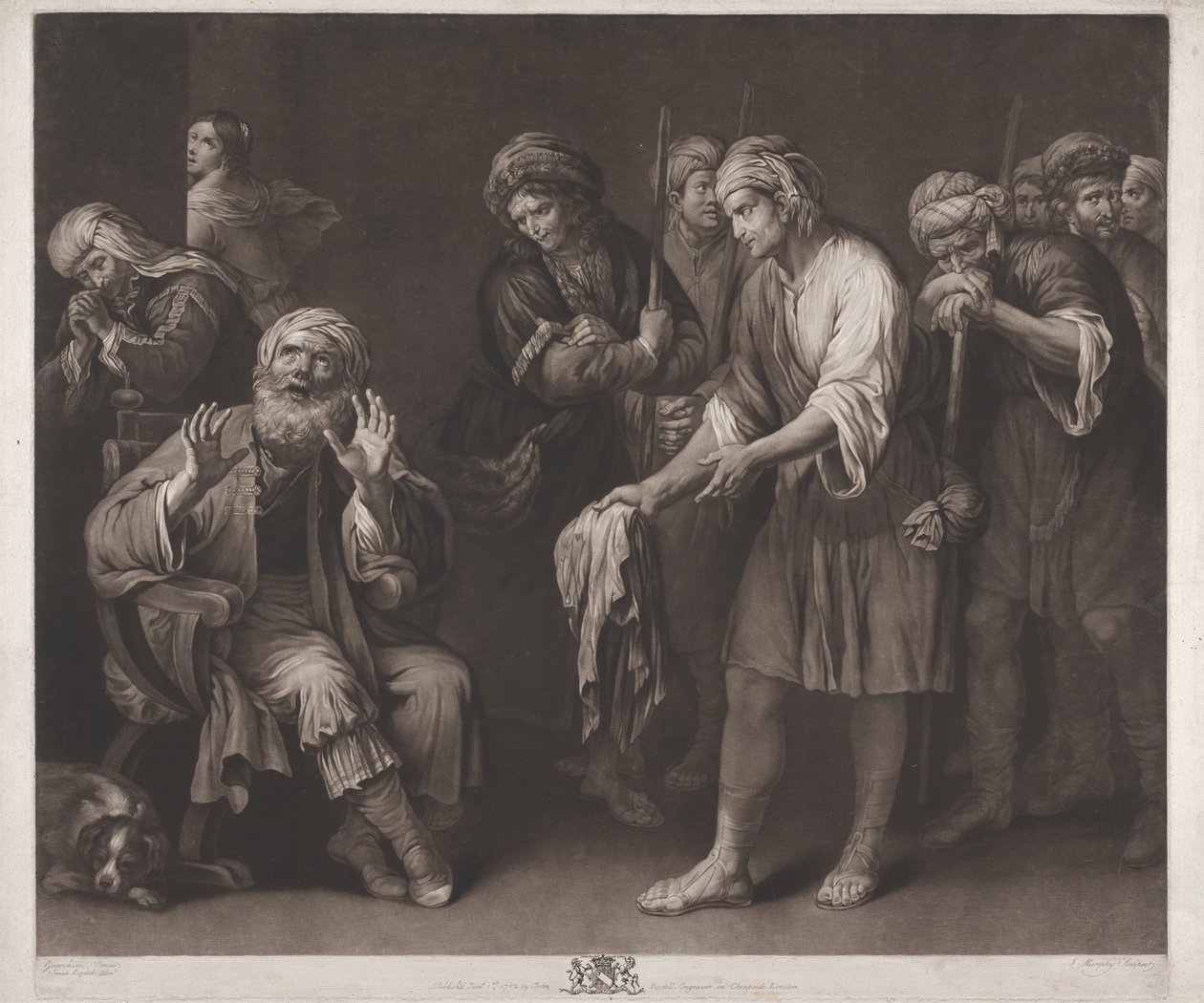 Die Brüder Josephs zeigen seinen blutigen Mantel von John Murphy
