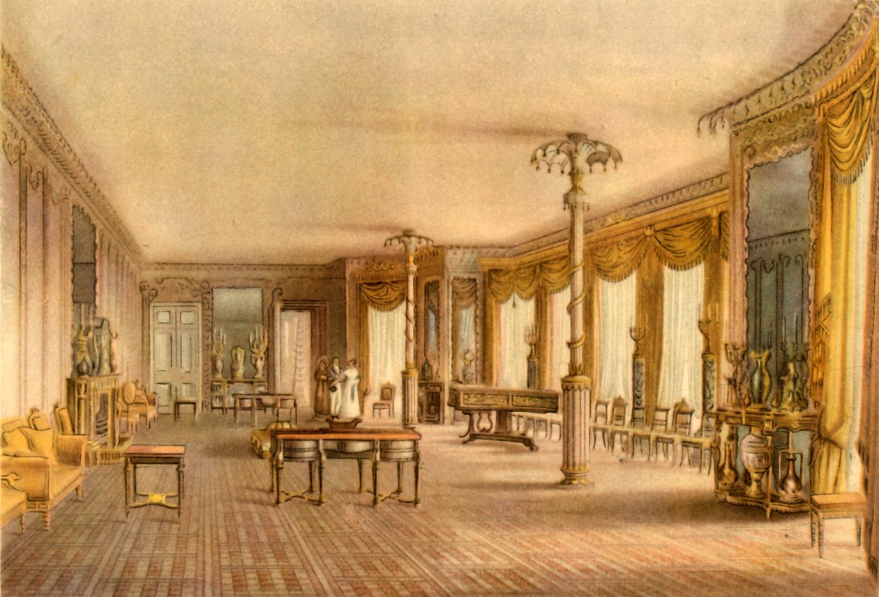 Der Nord-Zeichensaal, Royal Pavilion, Brighton, East Sussex, 1824, 1946 von John Nash