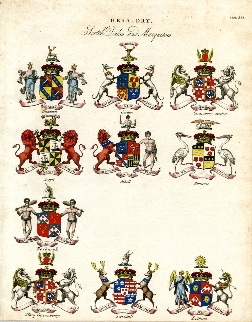 Wappen der schottischen Herzöge und Markgrafen von John Pass