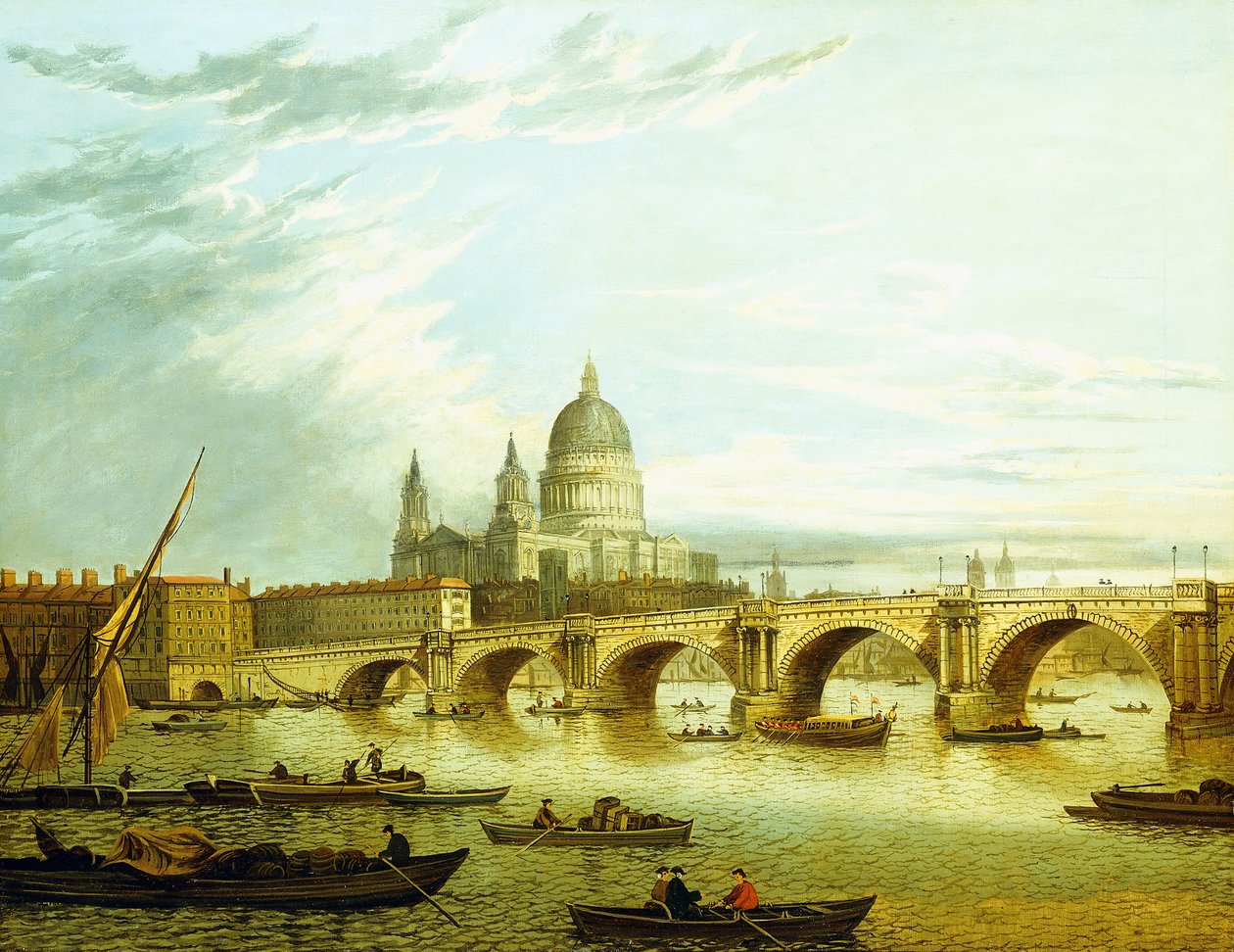 Ein Blick auf die Blackfriars Bridge mit der St. Pauls Kathedrale von John Paul