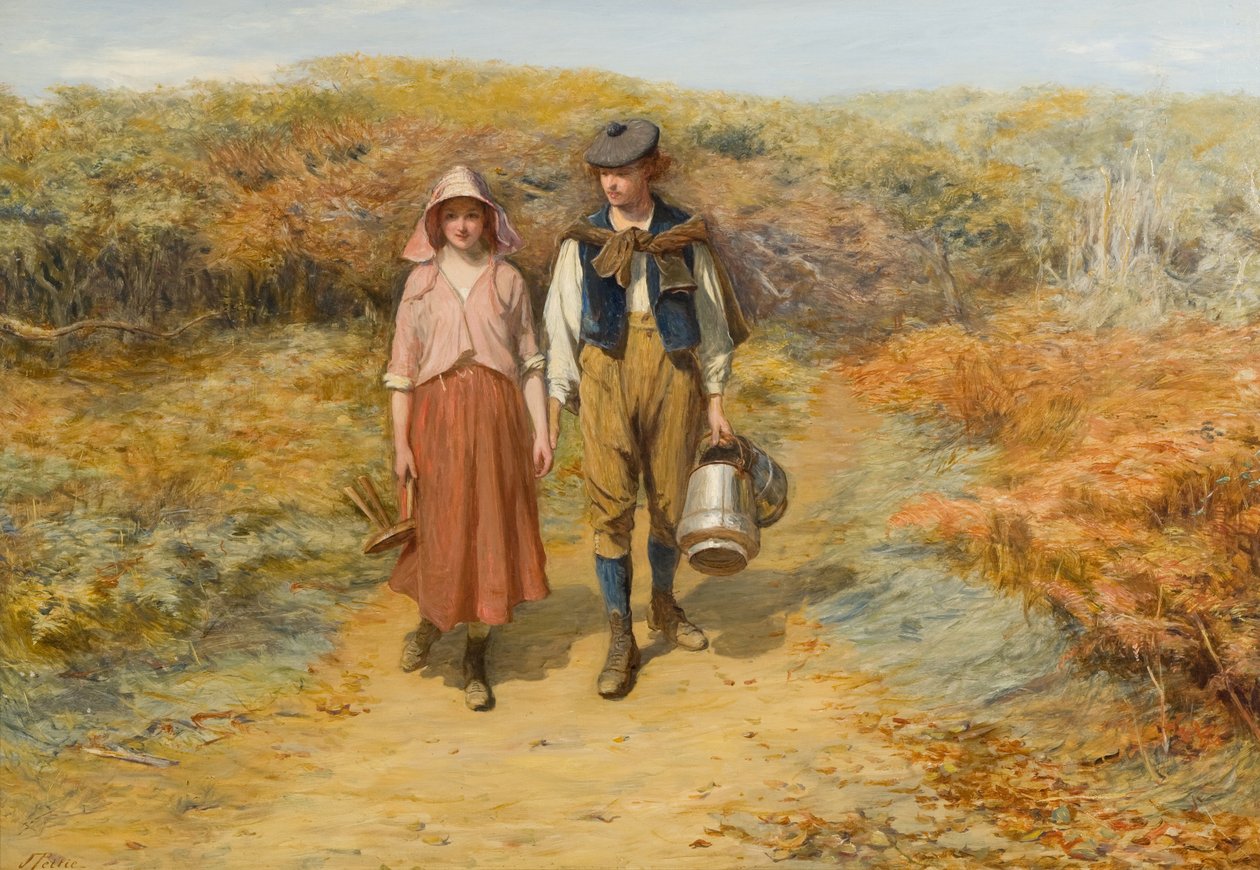 Zu den Feldern trug ich ihre Milchkrüge von John Pettie
