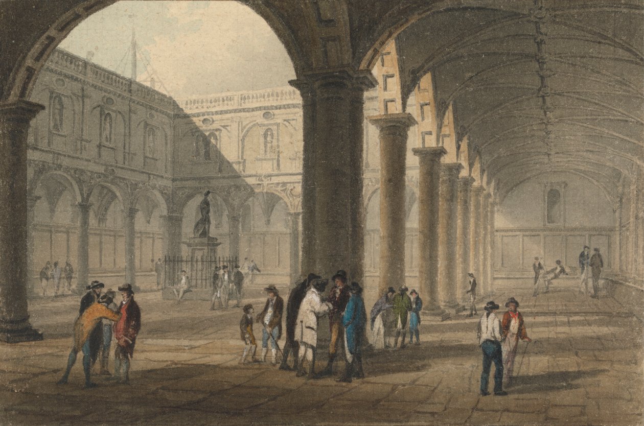 Der Innenhof der Royal Exchange von John Preston Neale