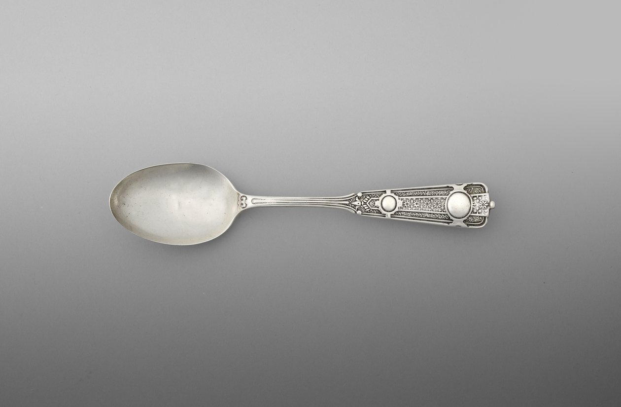 Teelöffel (einer von einem Paar), ca. 1860-90 (Silber) von John R. Wendt