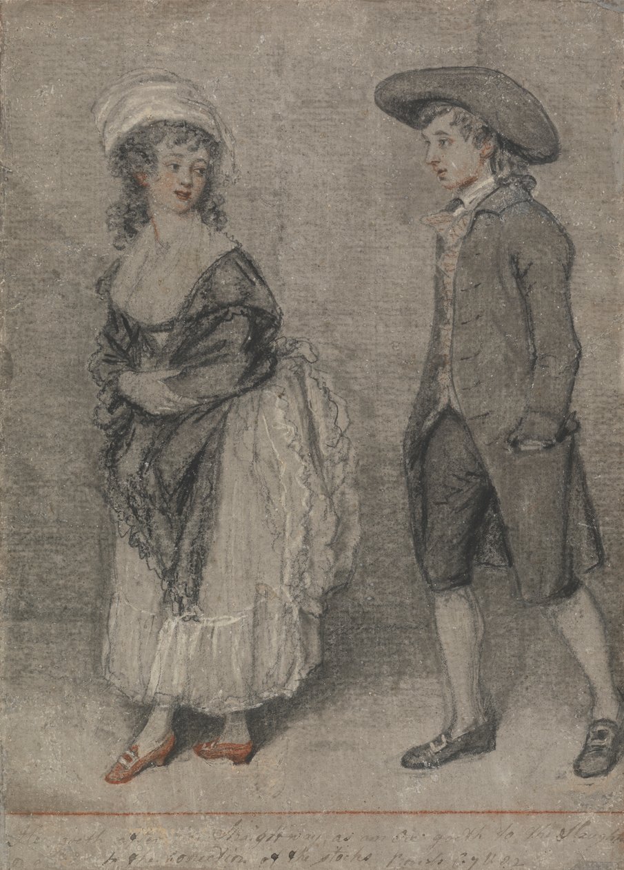 Er folgt ihr sofort, wie ein Ochse zur Schlachtung geht (Sprüche, Kapitel VII, Vers 22) von John Raphael Smith