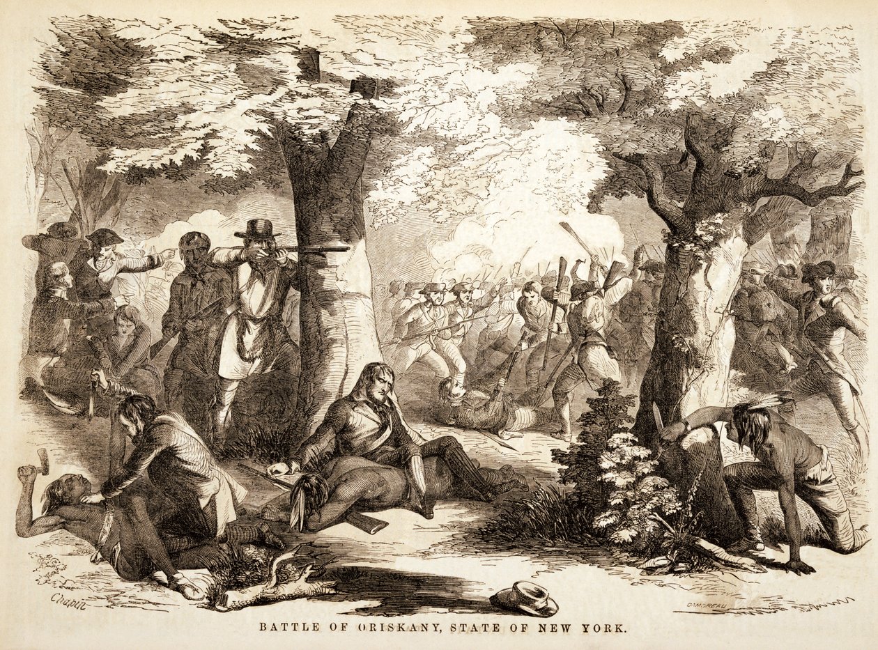 Schlacht von Oriskany, Staat New York, veröffentlicht 1867 von John Reuben Chapin