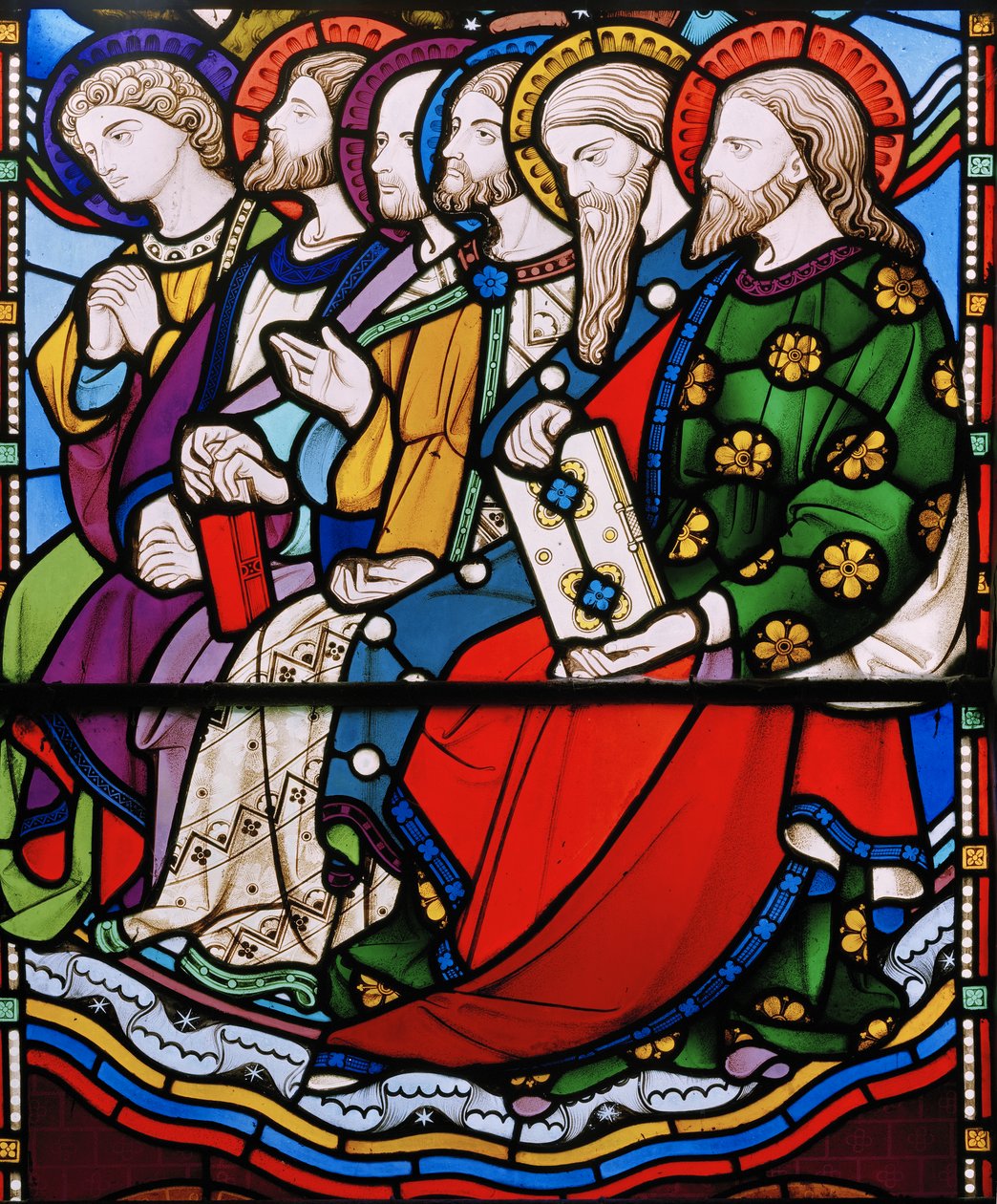 Sechs Apostel (Detail) von John Richard Clayton