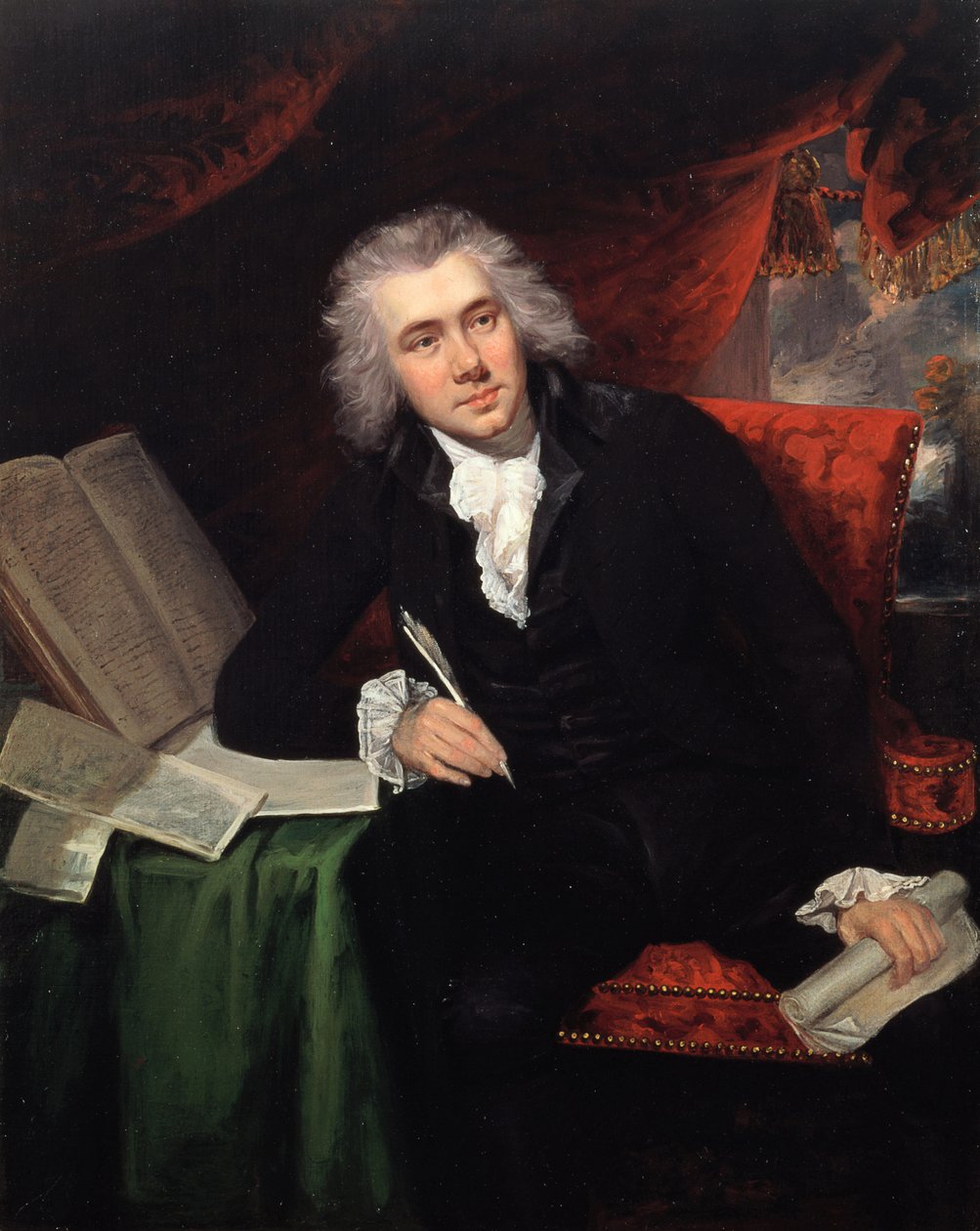 Porträt von William Wilberforce im Alter von 29 Jahren von John Rising