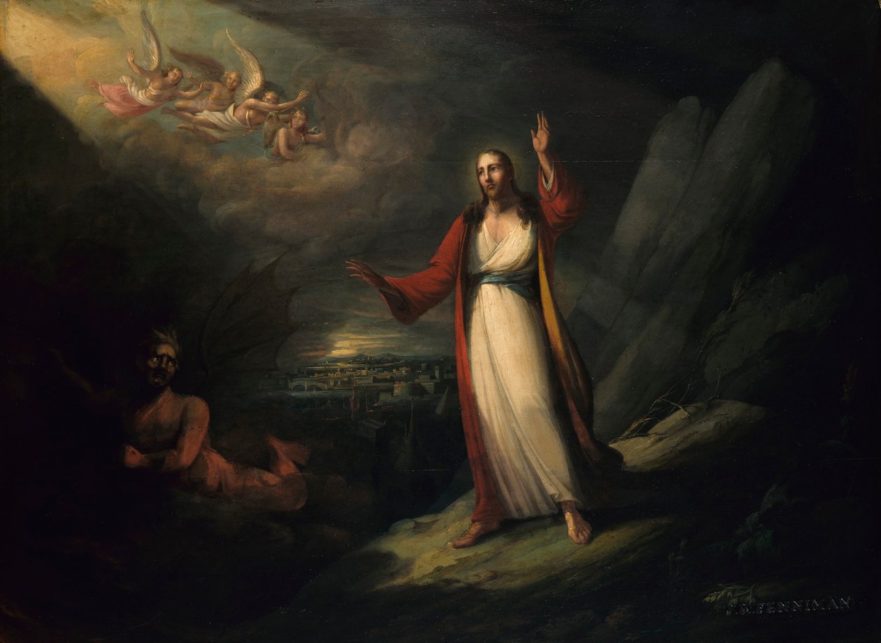 Christus von dem Teufel versucht von John Ritto Penniman