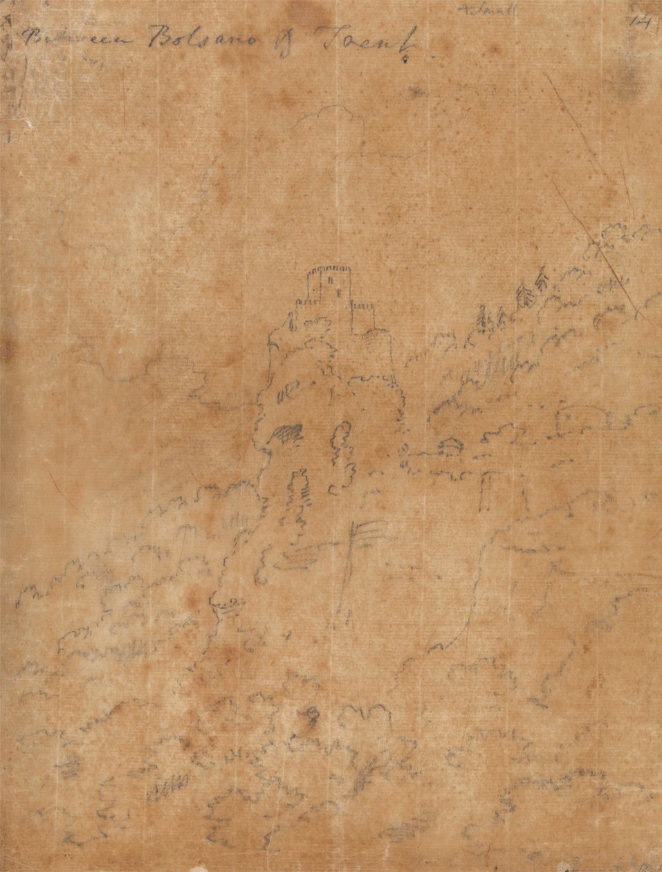 Zwischen Bozen und Trient von John Robert Cozens