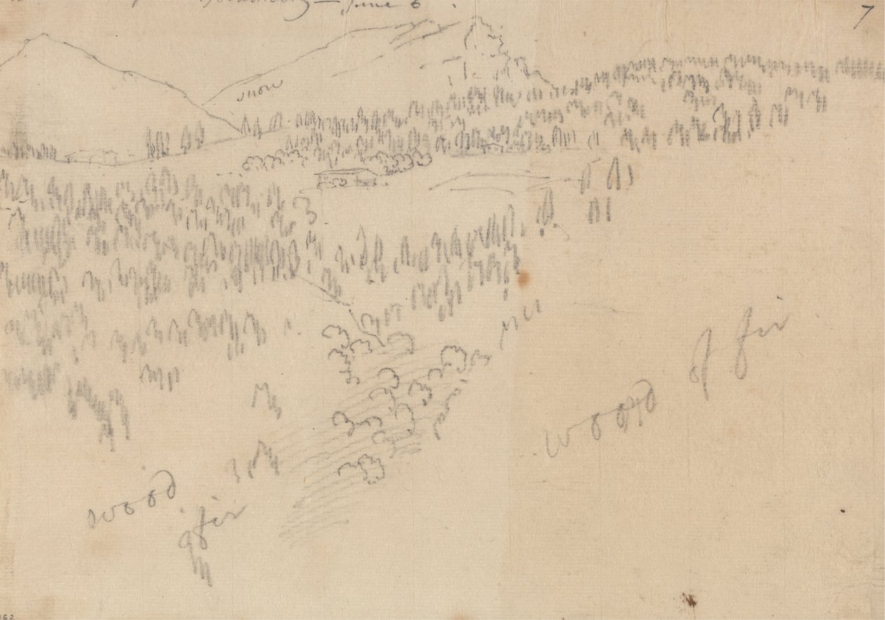 Zwischen Innsbruck und Schönberg von John Robert Cozens