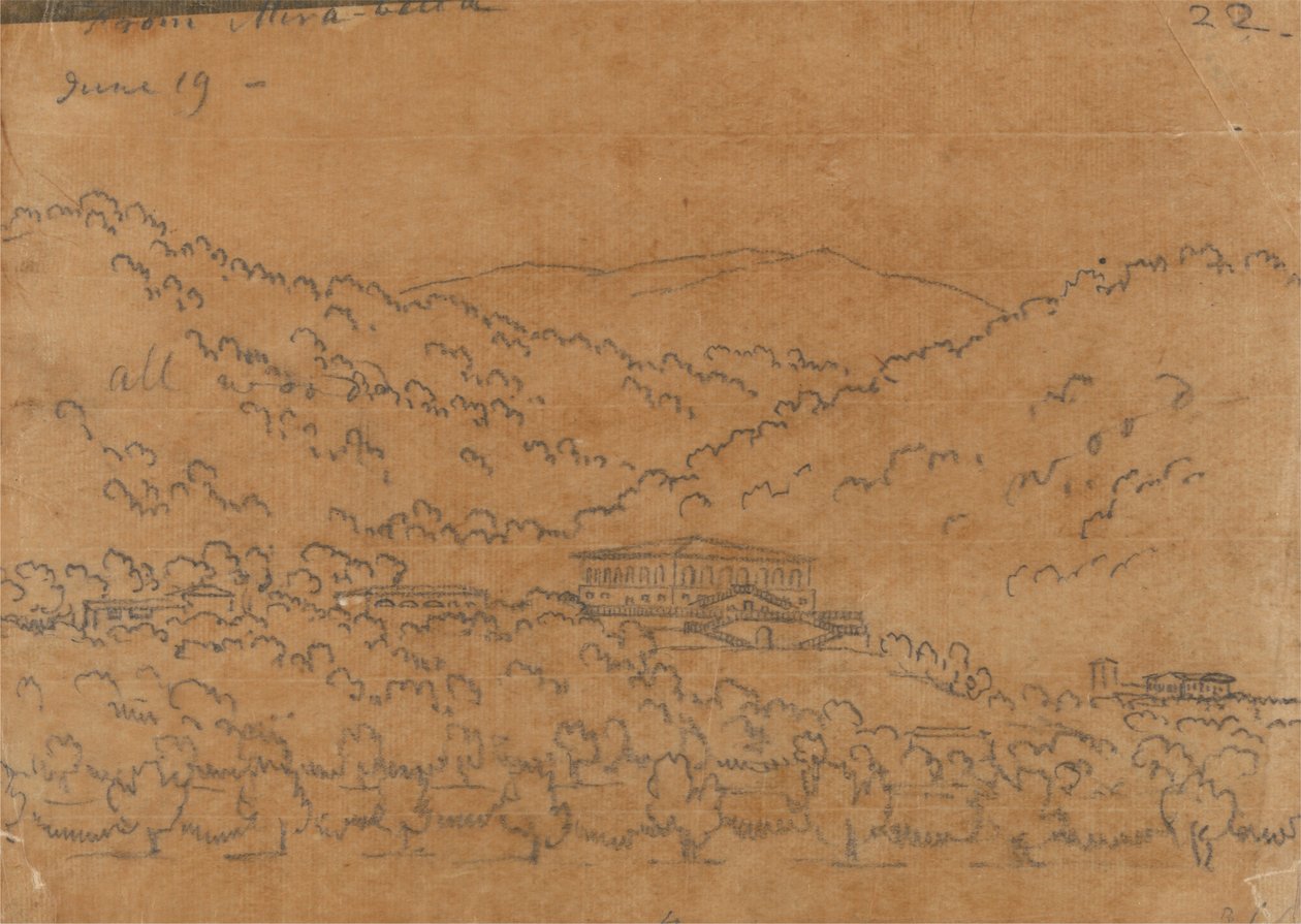 Von Mirabella, 19. Juni von John Robert Cozens
