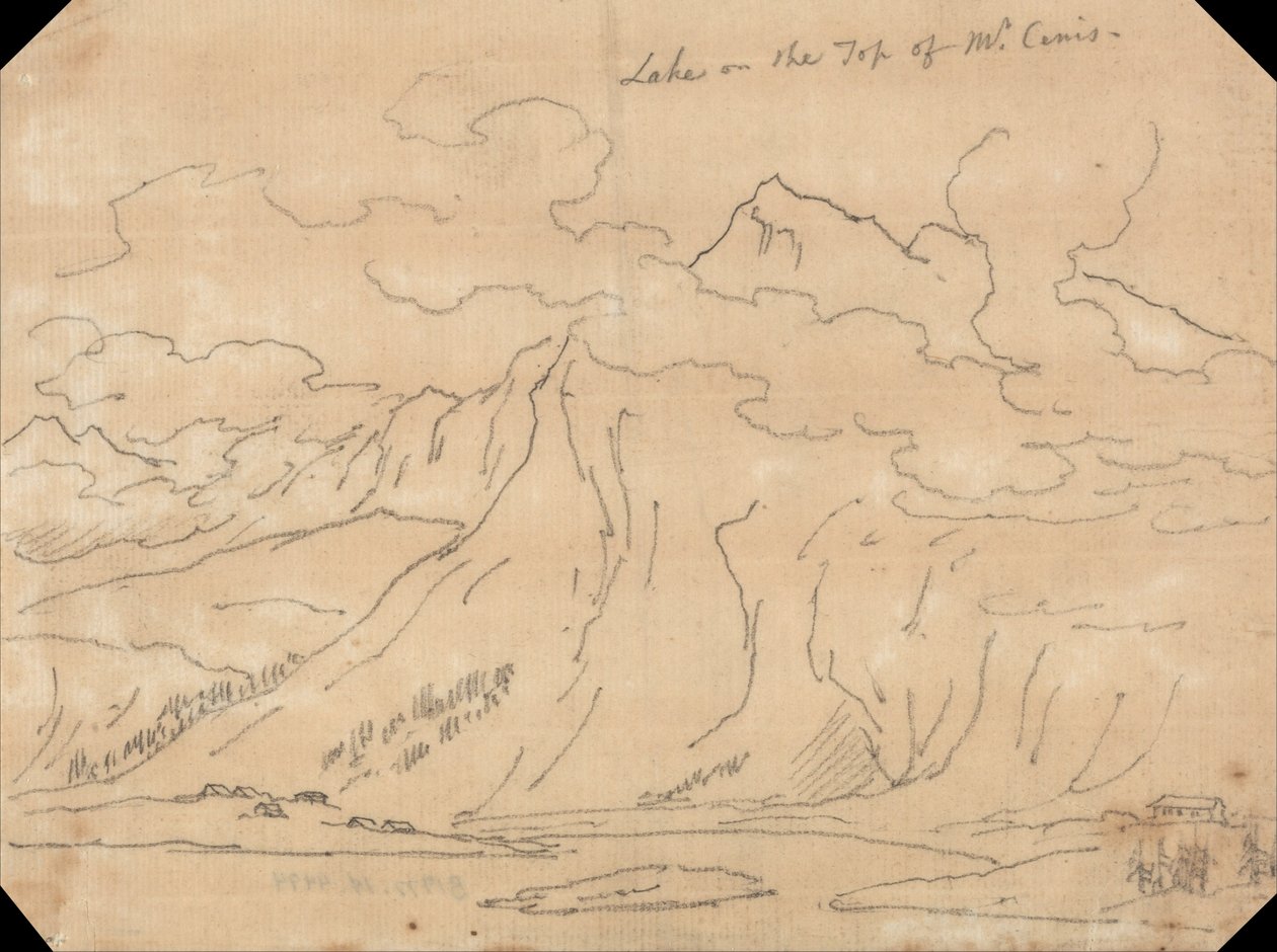See auf dem Gipfel des Mont Cenis von John Robert Cozens