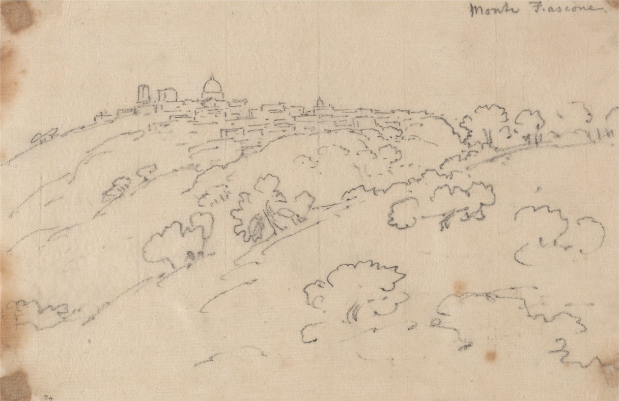 Monte Fiascone von John Robert Cozens