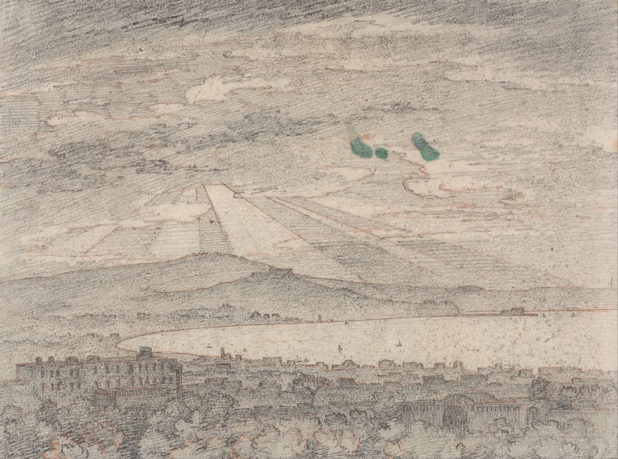 Neapel von der Villa Sir William Hamiltons, Portici von John Robert Cozens