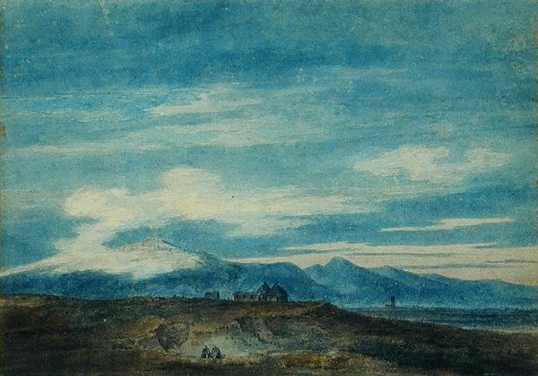 Die Euganeischen Hügel von Padua von John Robert Cozens