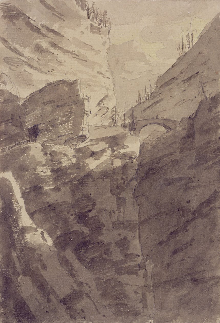 Via Mala in Graubünden von John Robert Cozens