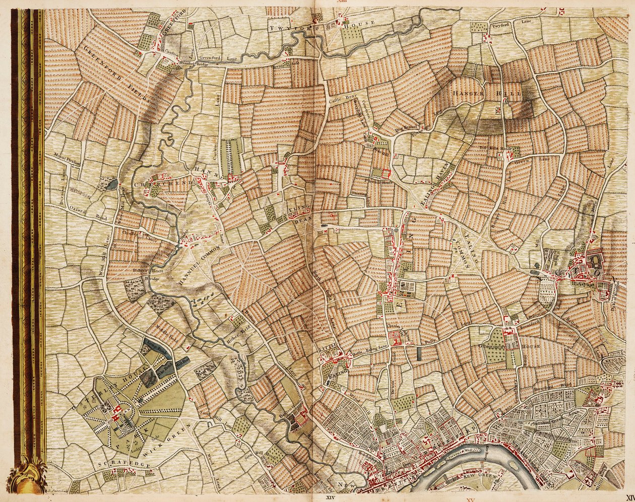 Karte Von Greenford Osterley Ealing Und Kew