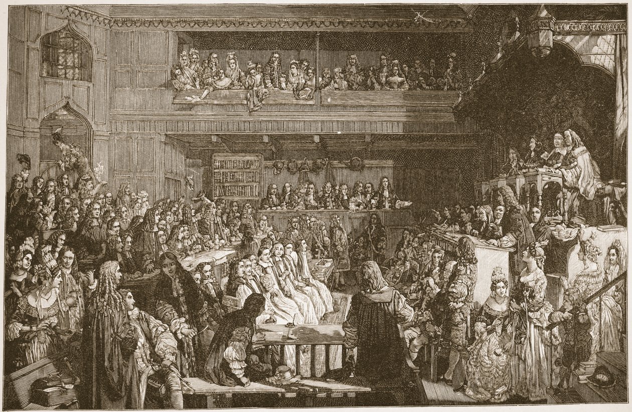 Der Freispruch der sieben Bischöfe, 1688, Illustration aus 