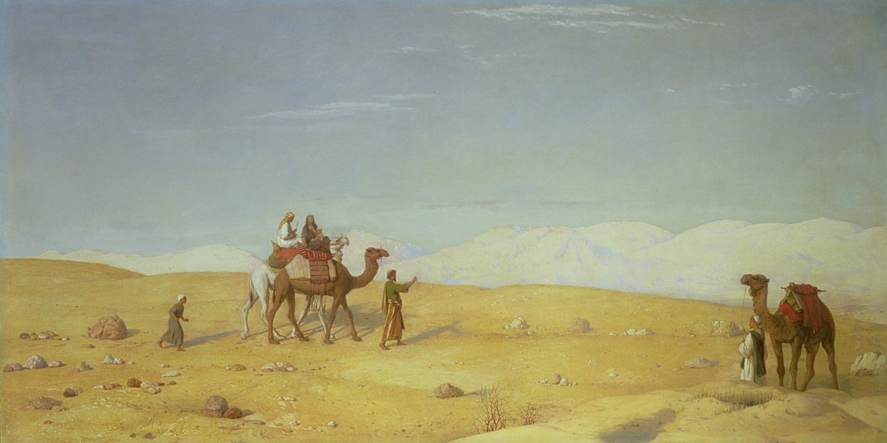 Das Tal des Moses in der Sinai-Wüste, 1866 von John Rogers Herbert