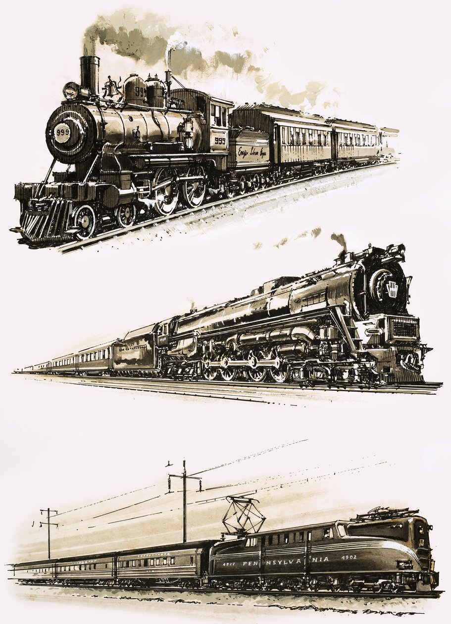 Montage von US-Zügen von John S. Smith