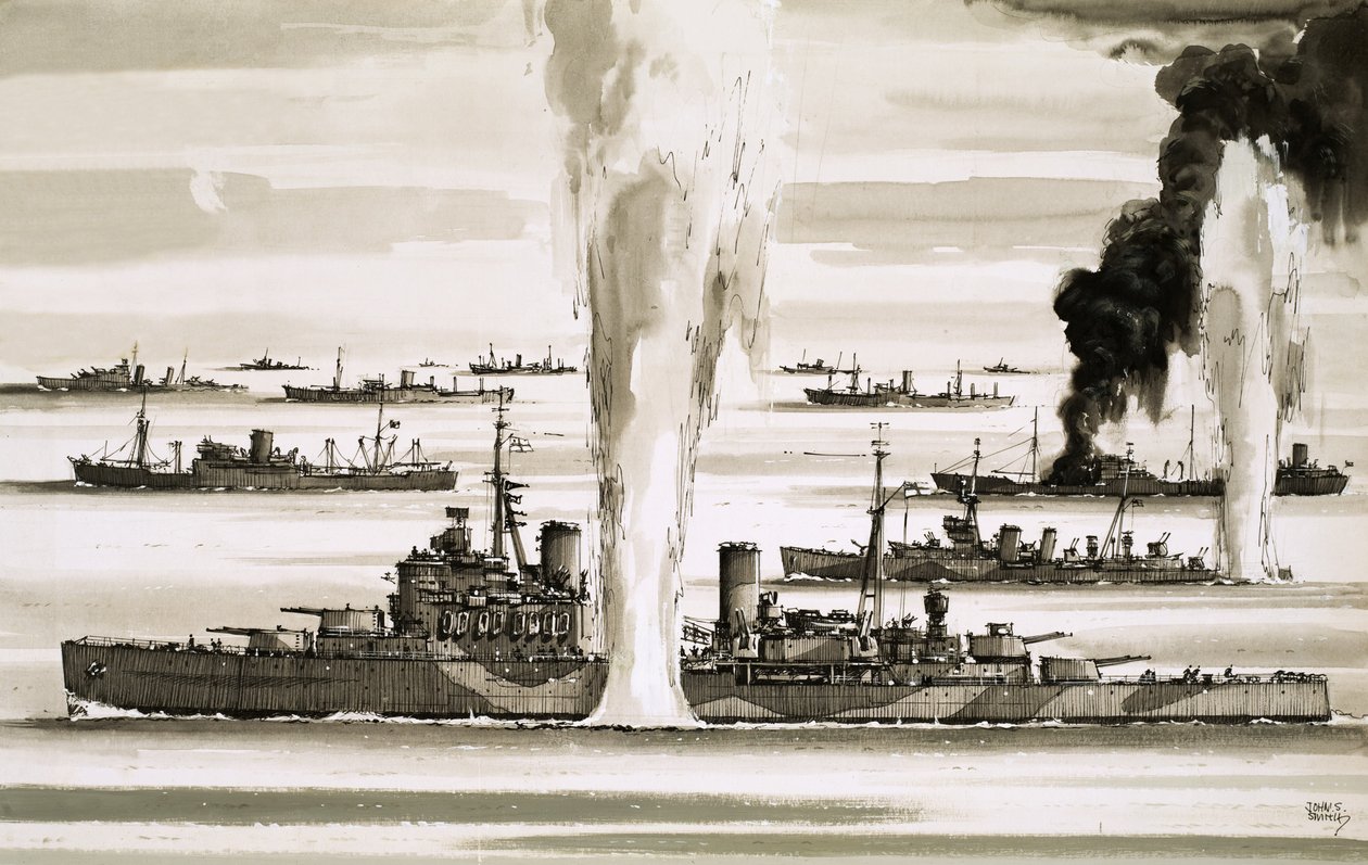 Die britische Flotte segelt während des Zweiten Weltkriegs nach Malta von John S. Smith