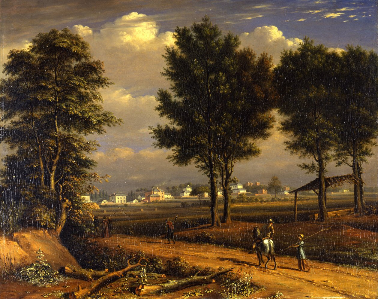 Ansicht der Alpha Cottages, nahe Paddington von John Seguier