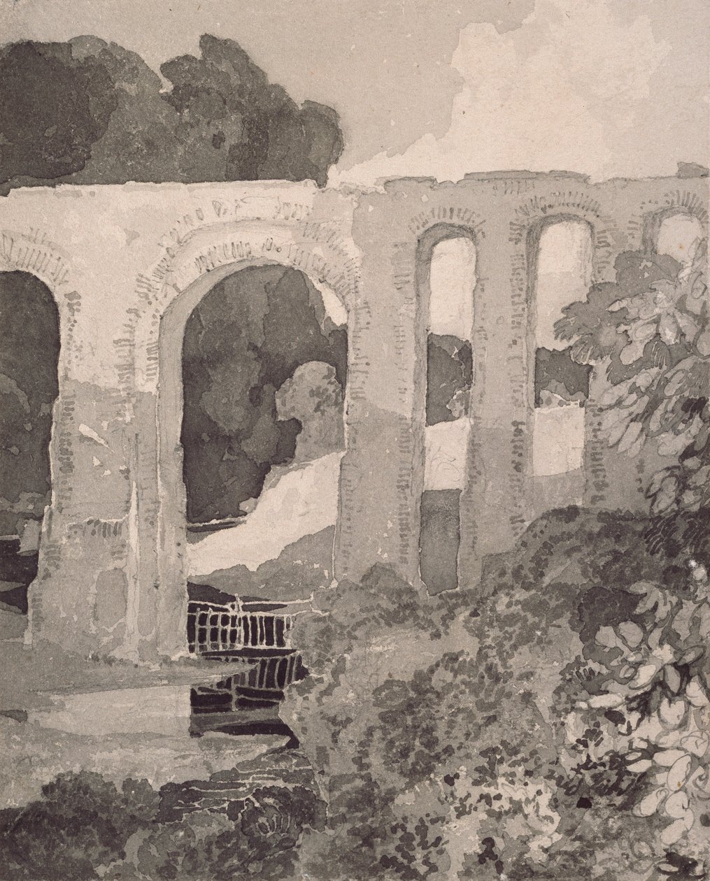Telfords Aquädukt von John Sell Cotman, Thomas Telford