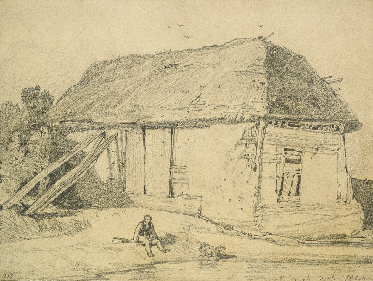 Eine Scheune in East Winch, Norfolk von John Sell Cotman