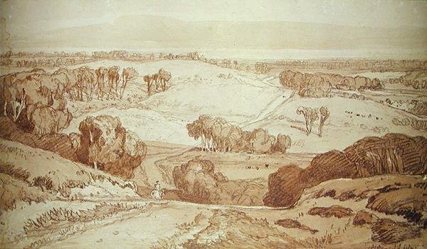 Französische Landschaft von John Sell Cotman