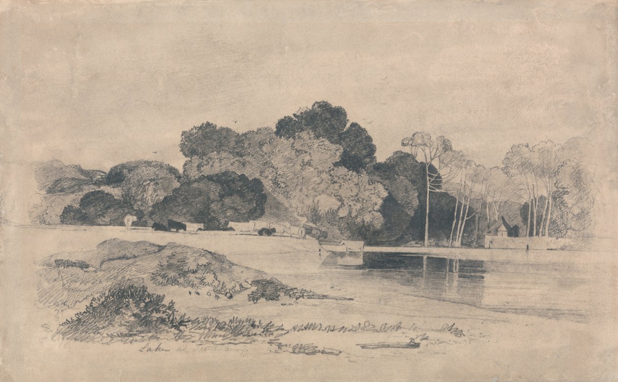 See bei Trentham, Staffordshire von John Sell Cotman